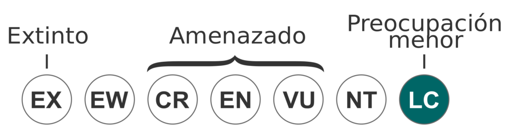 Grado de protección mundial según La Lista Roja de UICN.